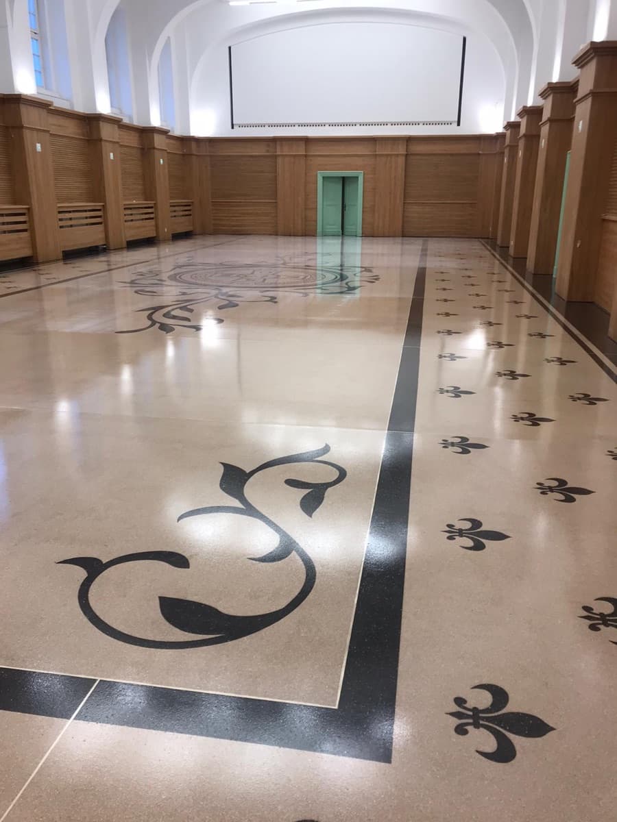 Az Ebédlő különleges terazzo padlója